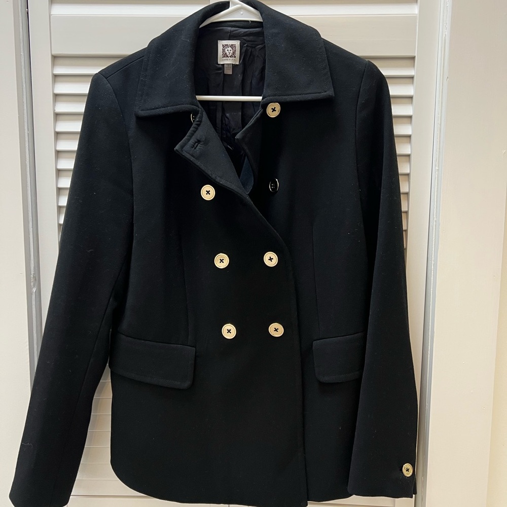 Woman’s Sport Coat/jacket Anne Klein black color Excellent condition SIZE 8